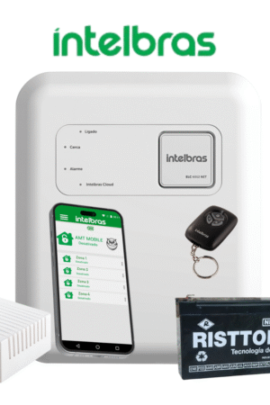 Kit Energizador Elc6012 NET Intelbras Wifi + Bateria + sirena