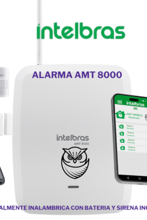 Kit Alarma Intelbras Amt8000 totalmente Inalambrica Monitoreo App 606