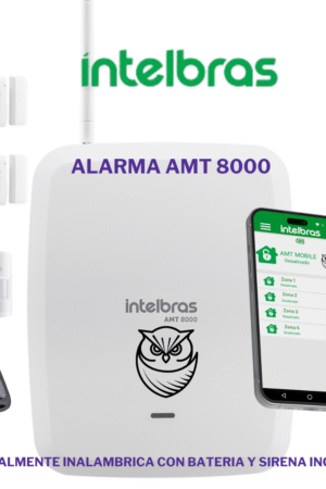 Kit Alarma Intelbras Amt8000 totalmente Inalambrica Monitoreo App 607