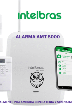 Kit Alarma Intelbras Amt8000 totalmente Inalambrica Monitoreo App 608